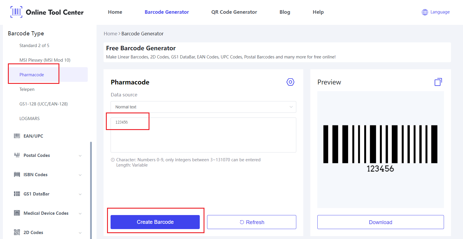 Pharmacode.png erstellen