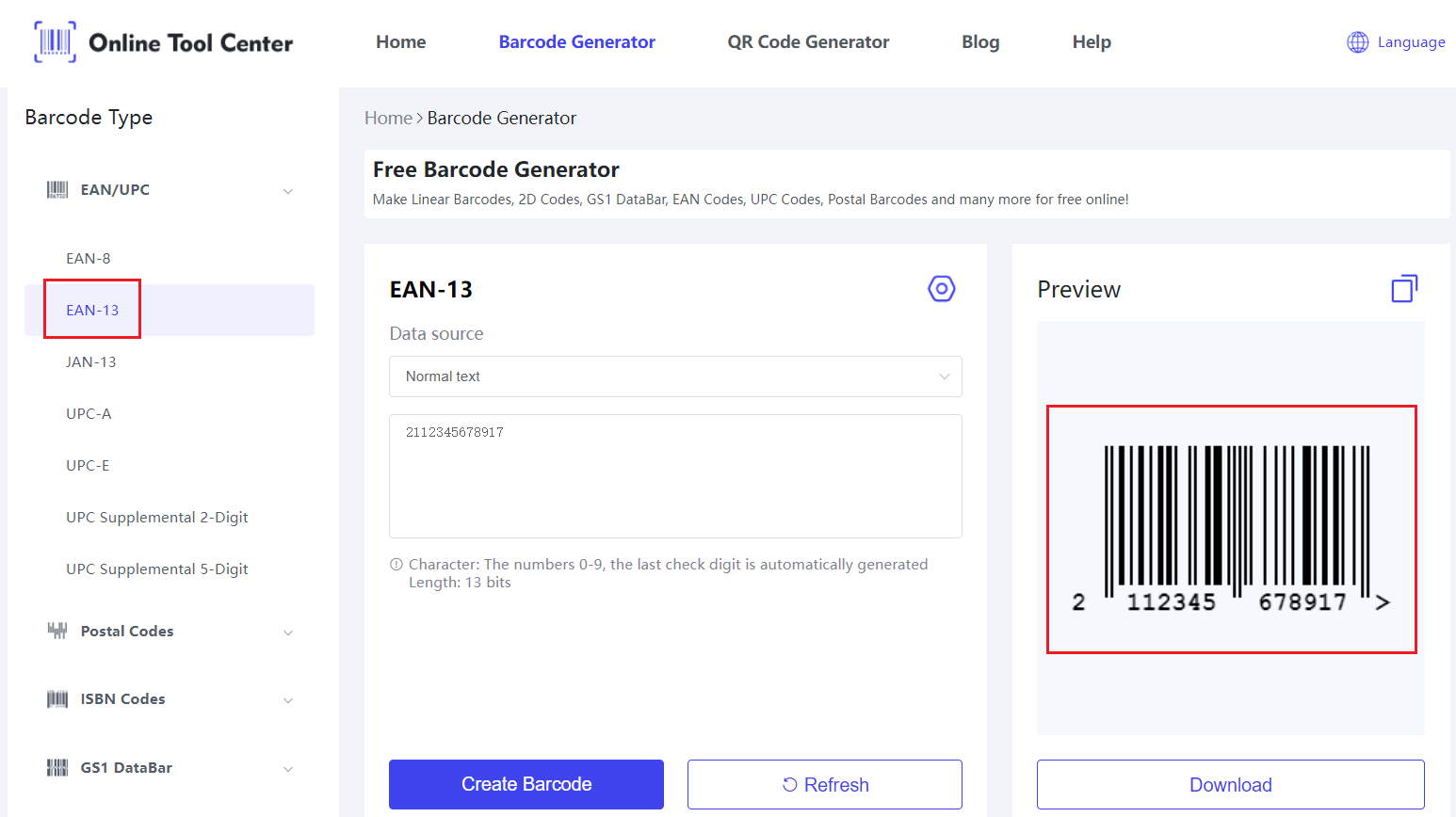 EAN 13 Barcode generator.png