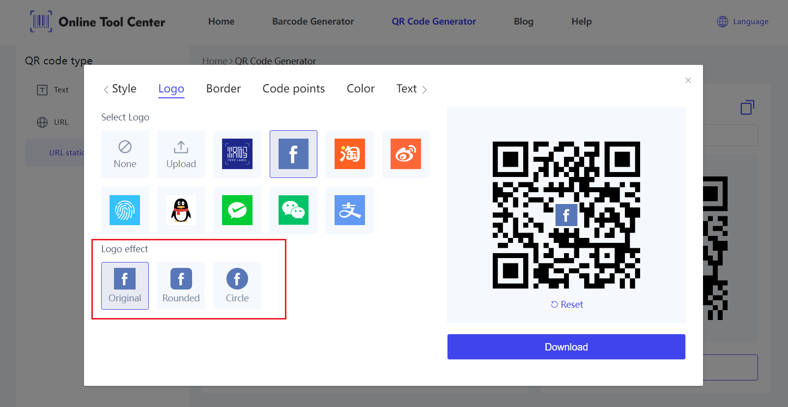 Facebook QR Code Generator mit logos.png