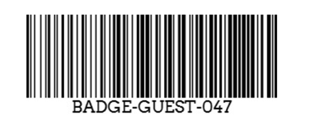 Barcode des Abzeichens