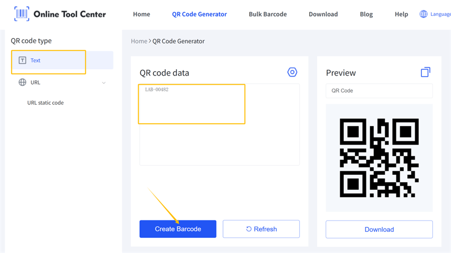 Text in einen QR-Code konvertieren