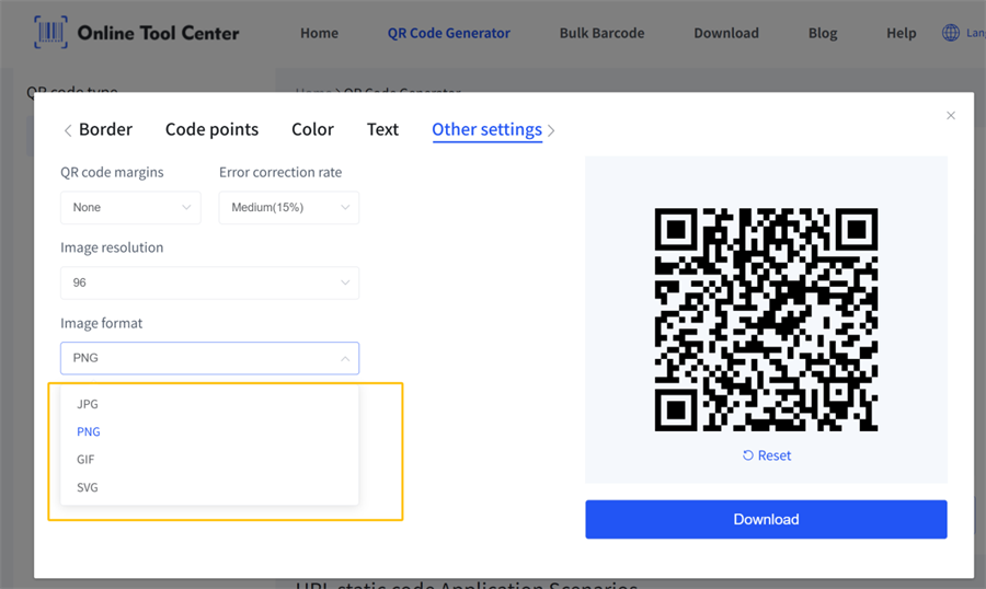 QR-Code Bildformat