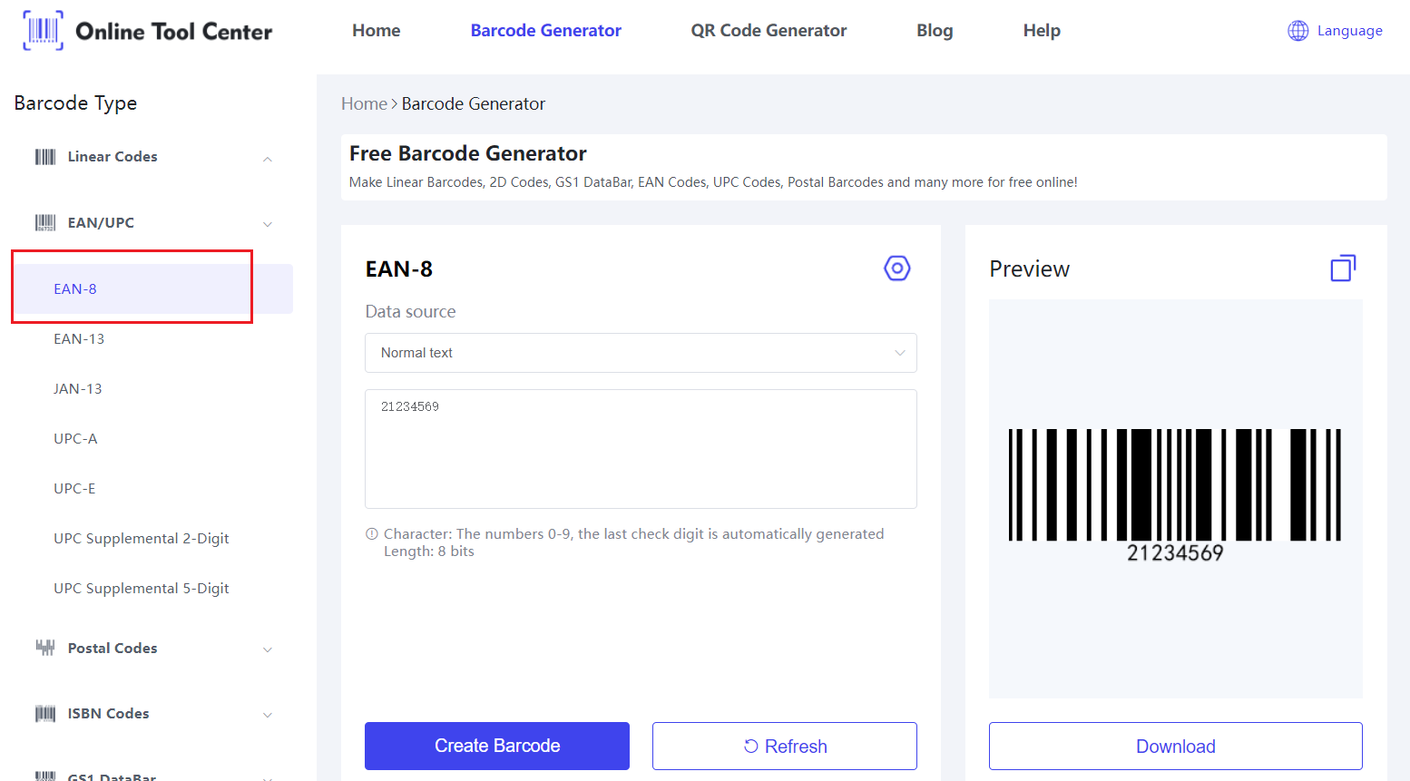 EAN 8 Barcode generator.png