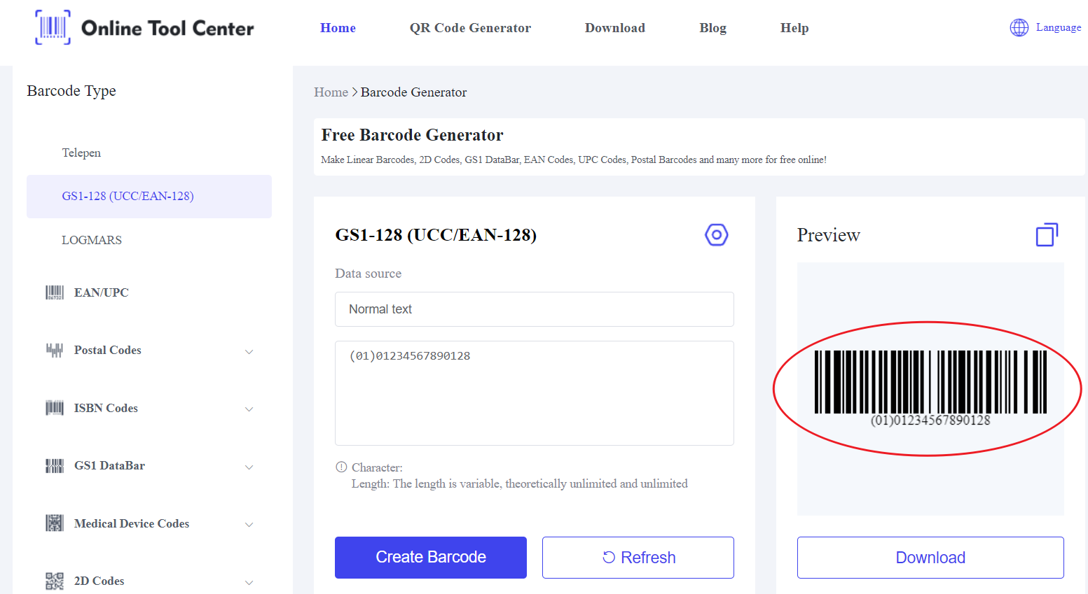 GS1 128 Barcode generator.png