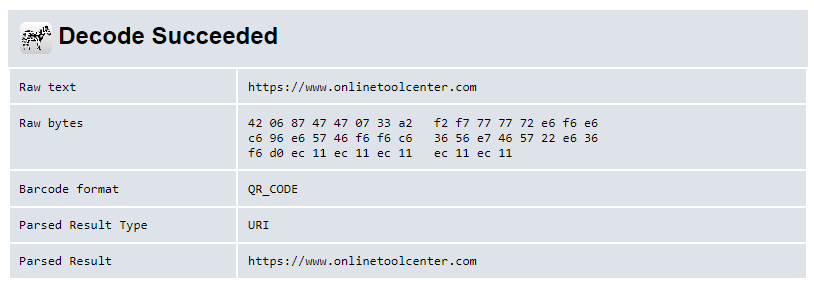 QR Code Decoder result.png