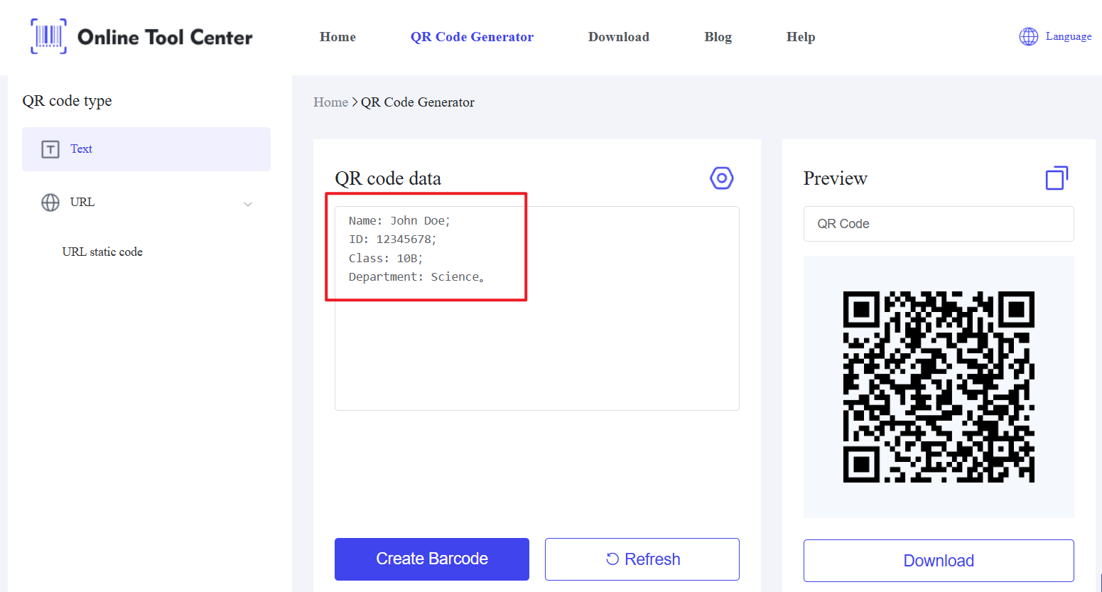 Kostenloser QR-Code-Generator