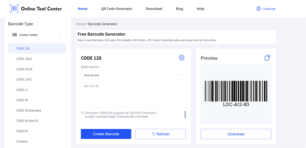 kostenloser Barcode-Generator