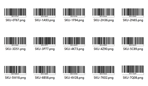 Bulk Barcodes