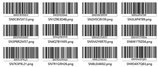 Bulk Barcodes