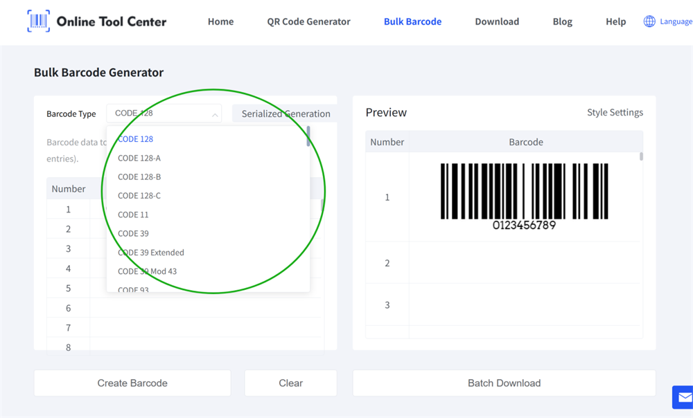 bulk barcode generator Bulk Barcode Generator