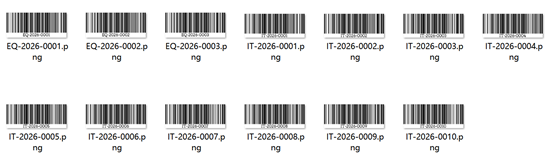 Bulk Barcodes