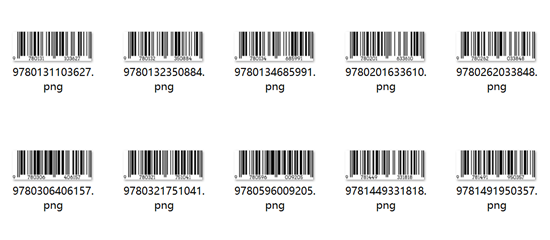 Bulk ISBN Barcodes