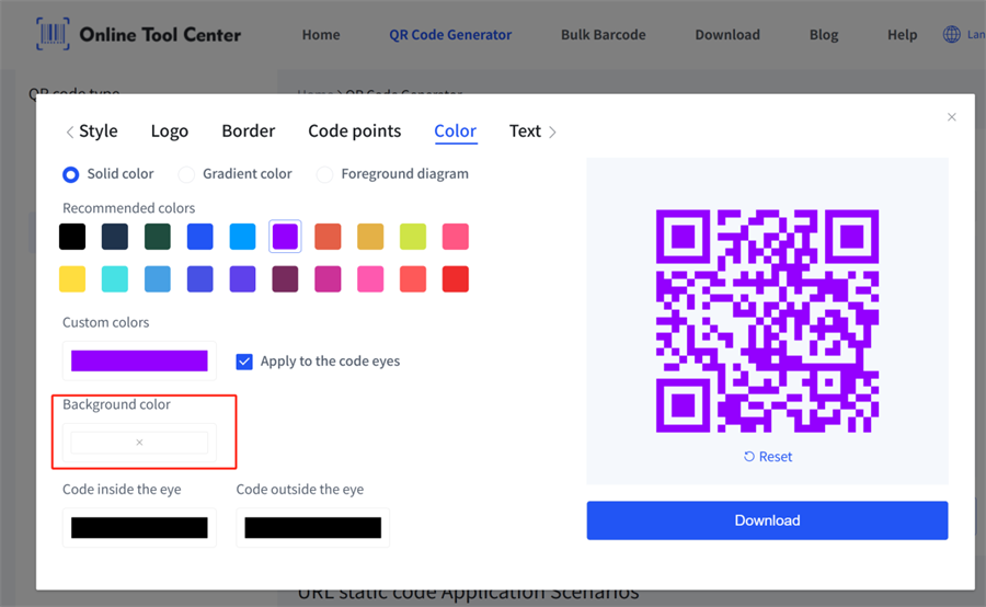 QR-Code-Generator ohne Hintergrund