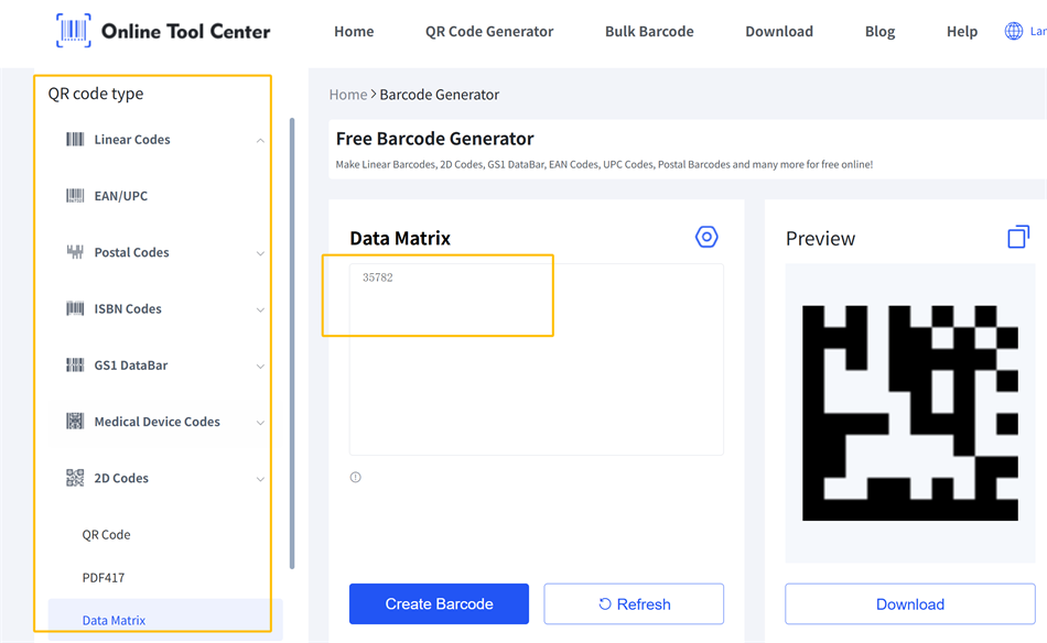 DataMatrix-Codegenerator