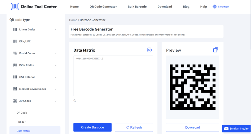 erate UID Data Matrix code Erate UID Datenmatrixcode