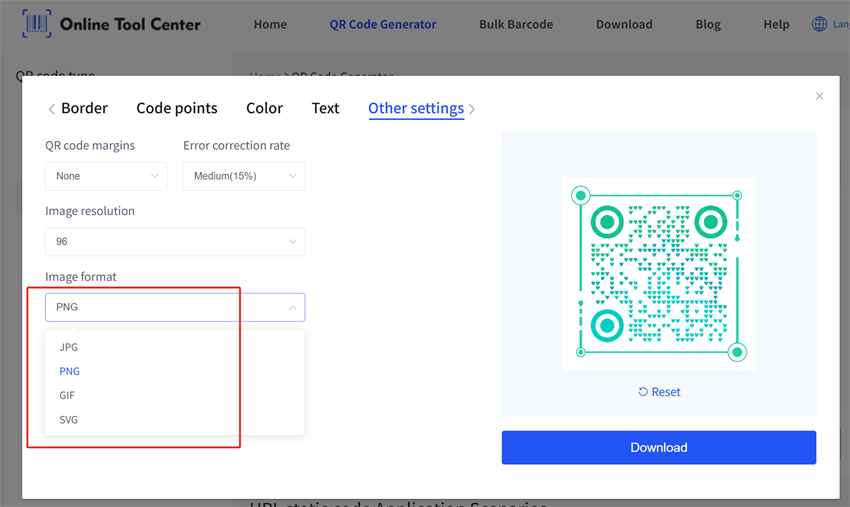 Bildformate statischer QR-Codes