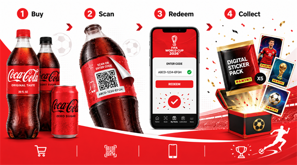Coca Cola FIFA 2026 Code scannen und einl&ouml;sen