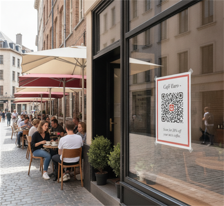 Oster mit QR-Code