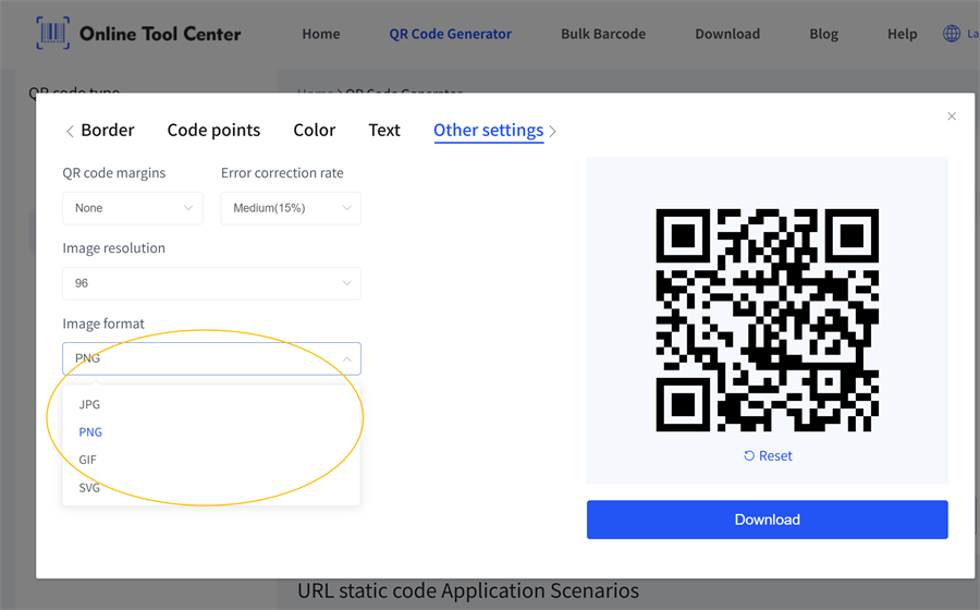 QR-Code Bildformat