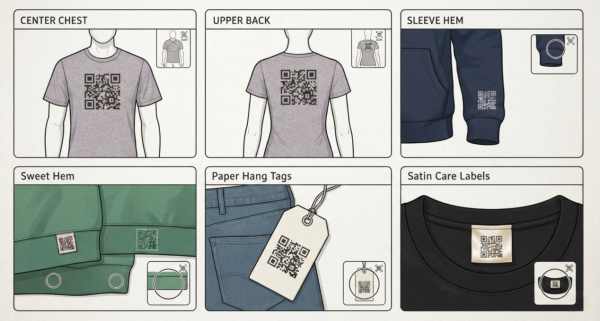 QR-Code auf Kleidung
