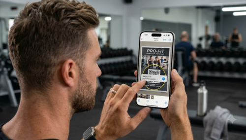 Ein QR-Code auf dem iPhone scannen