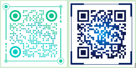 QR-Code mit Frames