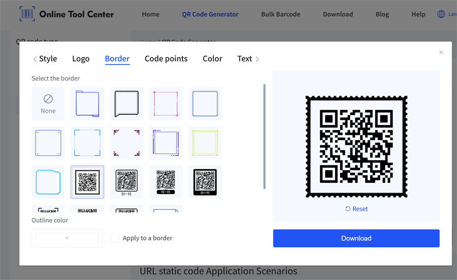 Frame f&uuml;r QR Code hinzuf&uuml;gen