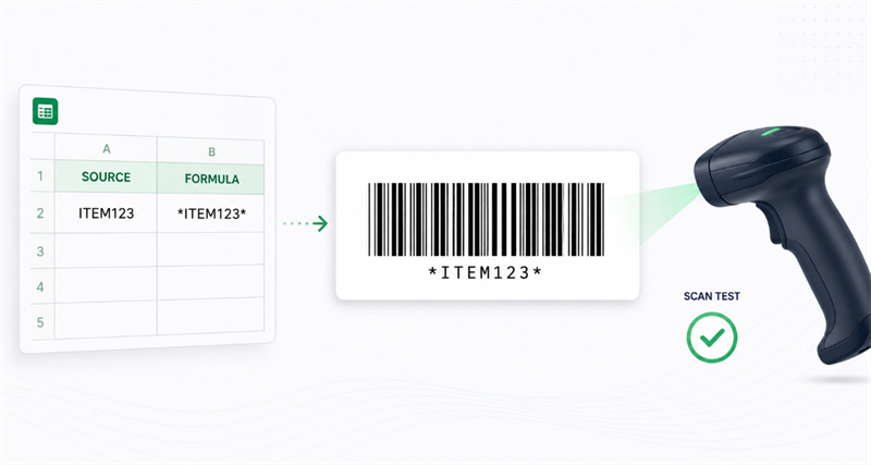 Barcode 39 in Excel verwenden