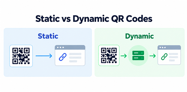 Statische vs. dynamische QR-Codes